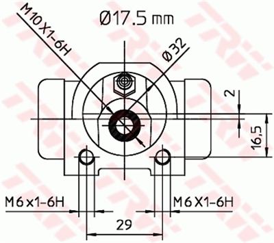 FREN SİLİNDİRİ ARKA SAĞ-SOL 17,5 MM RENAULT MEGANE I 1.4 E 96-03, 1.4 16V 99-03, 1.6 İ 96-99, 1.6 E 96-99, 1.6 LPG 95-99, 1.6 16V 99-02, 2.0 İ 99-03, 2.0 98-01, 1.9 TDİ 96-03 
