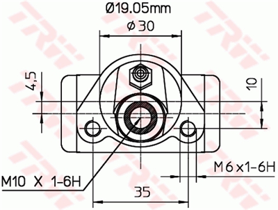 FREN SİLİNDİRİ ARKA SAĞ-SOL 19 MM FIAT UNO 1.1 83-93, 1.3 T İ.E. 87-87, 1.3 83-89, 1.4 89-96, 1.4 T İ.E. 89-93, 1.5 85-93, 1.3 SD 83-92, 1.7 D 89-93, 1.9 89-94 