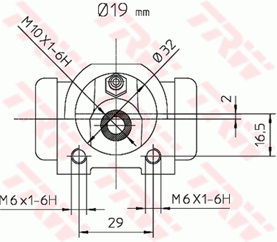 FREN SİLİNDİRİ ARKA SAĞ-SOL 19 MM RENAULT MEGANE I 1.4 E 96-03, 1.4 16V 99-03, 1.6 16V 99-02, 1.9 D ECO 96-03, 1.9 DTİ 01-03, 1.9 DCİ 01-03 