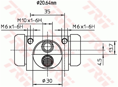 FREN SİLİNDİRİ ARKA SAĞ-SOL 20,6 MM FORD TOURNEO CONNECT 1.8 16V 02-13, 1.8 TDCİ 02-13 