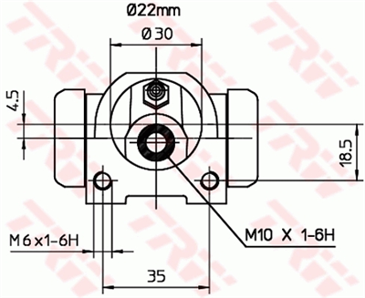 FREN SİLİNDİRİ ARKA SAĞ-SOL 22,2 MM FIAT TİPO 1.4 İ.E. 89-95, 1.6 İ.E. 92-95, 1.7 D 88-94, 1.9 D 92-93, TEMPRA 1.4 İ.E. 90-96, 1.6 90-96, 1.6 İ.E. 92-96, 1.9 TD 90-96 