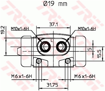 FREN SİLİNDİRİ ARKA SOL 19 MM HONDA CİVİC VI FASTBACK 1.5 İ VTEC-E 94-97, 1.4 İ 95-01 
