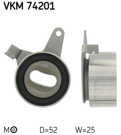 GERGİ RULMANI TRİGER RULMANI 52MM MAZDA 323 III 1.6 GT 87-93, KIA CARENS II 1.6 02=>, RIO 1.5 00-05 
