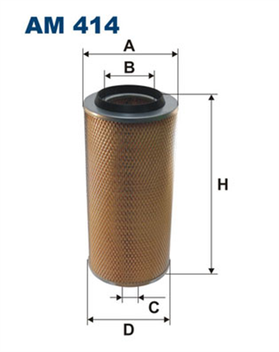 HAVA FİLTRESİ VOLKSWAGEN LT 28-35 I 2.4 82-92, 2.4 I 89-96, 2.4 D 79-96, 2.4 TD 89-96, RENAULT TRUCKS MESSENGER B 110.45 4X4 96-99, B 120.35 96-99 