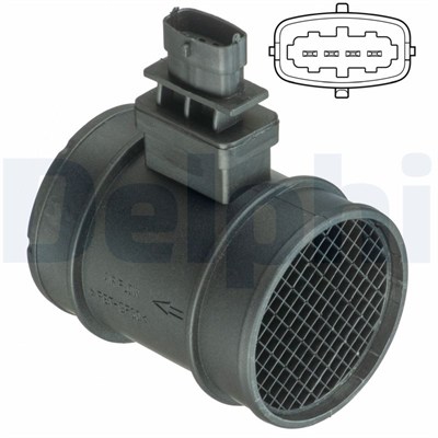 HAVA KÜTLE ÖLÇER (DEBİMETRE) ALFA ROMEO 159 2.0 JTDM 09-11, BRERA 2.0 JTDM 09-10, GIULIETTA 1.4 TB/1.6 JTDM 10 =>, MITO 1.3 08-10, SPIDER 2.0 JTDM 09-11, FIAT 500 0.9/1.3 D 09 =>, 500L 1.4 12 =>, 500X 1.6 D 14 =>, BRAVO II 1.6 D 07-14, DOBLO 1.3 D/1.