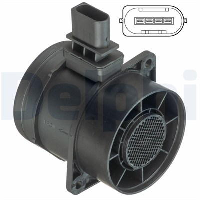 HAVA KÜTLE ÖLÇER (DEBİMETRE) CHRYSLER 300 C 3.0 CRD 05-12, JEEP GRAND CHEROKEE 3.0 05-10, MERCEDES G 280 09 =>, SPRINTER 06-09, VITO 06 =>, VW CRAFTER 2.5 TDI 06-13 
