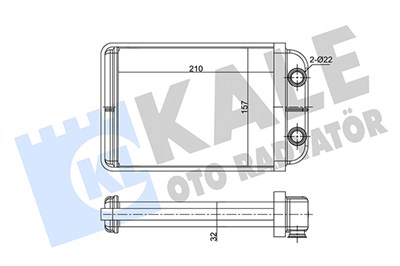 KALORİFER RADYATÖRÜ AL/BRZ BRAVO 07=>, STILO 01-06 