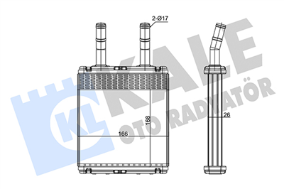 KALORİFER RADYATÖRÜ AL/BRZ HYUNDAI ACCENT 