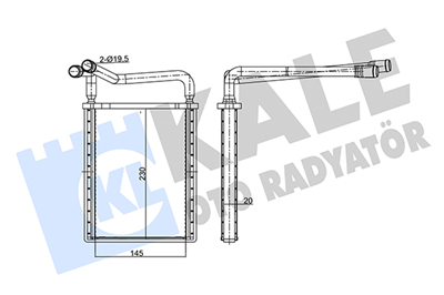 KALORİFER RADYATÖRÜ AL/BRZ HYUNDAI ACCENT ERA 06=> 