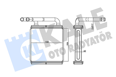 KALORİFER RADYATÖRÜ AL/BRZ HYUNDAI H100 