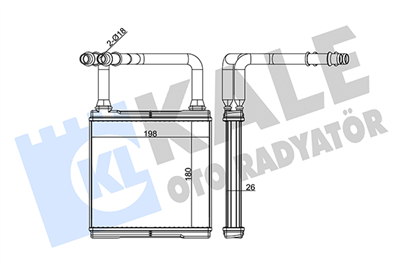 KALORİFER RADYATÖRÜ AL/BRZ MERCEDES-BENZ E SERİSİ W211, C SERİSİ , CLS SERİSİ C219 04=>, S211 