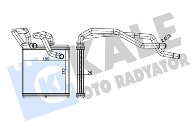 KALORİFER RADYATÖRÜ AL/BRZ NISSAN QASHQAI, QASHQAI X-TRAIL 