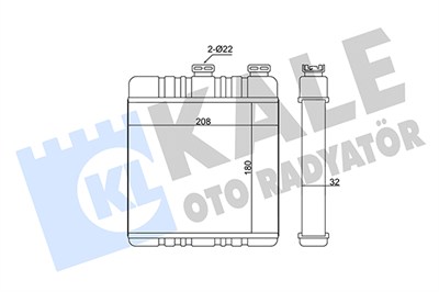 KALORİFER RADYATÖRÜ AL/BRZ OPEL ASTRA G , ZAFIRA A , ZAFIRA B 