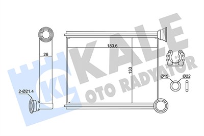 KALORİFER RADYATÖRÜ AL/BRZ RENAULT CLIO IV, DACIA LOGAN II 13=> 