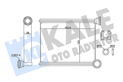 KALORİFER RADYATÖRÜ AL/BRZ RENAULT CLIO IV, DACIA LOGAN II 13=> 