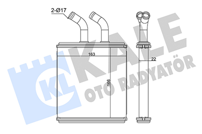 KALORİFER RADYATÖRÜ AL/BRZ RIO 1.3-1.5-1.5 16V 