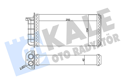 KALORİFER RADYATÖRÜ AL/MKNK ALFA ROMEO 145 - 146 , FIAT BRAVO 95-01, BRAVA 95-01, MAREA 96-02 