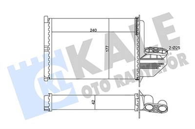 KALORİFER RADYATÖRÜ AL/MKNK BMW 3 SERİSİ E36 90-98 
