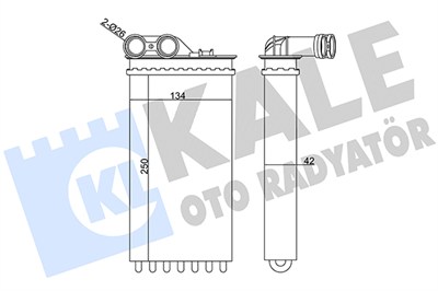 KALORİFER RADYATÖRÜ AL/MKNK CITROEN C4, PEUGEOT 307 DV6 1.6-2.0 HDI 16V 04=> 