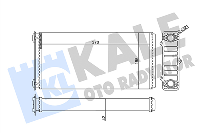KALORİFER RADYATÖRÜ AL/MKNK DAF 95 XF / 65 FA / 75 FAG / 75 FAR / 75 FAT / 75 FAV / 75 FT / 85 FA / 85 FAD / 85 FAR / 85 FAT / 85 FTG / 85 FTT