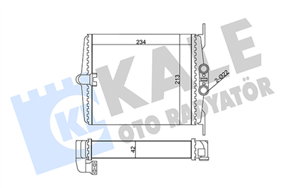 KALORİFER RADYATÖRÜ AL/MKNK MERCEDES-BENZ S SERİSİ 
