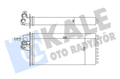 KALORİFER RADYATÖRÜ AL/MKNK MERCEDES-BENZ V-CLASS-VITO W638113-114-108-112 2.2 96-03