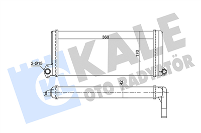 KALORİFER RADYATÖRÜ AL/MKNK MERCEDES BENZ SK, NG 