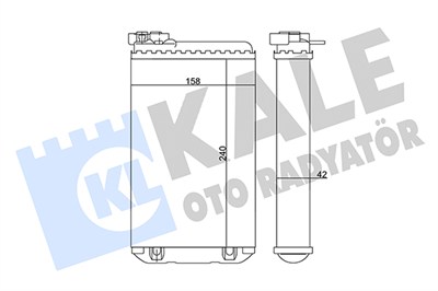 KALORİFER RADYATÖRÜ AL/MKNK OPEL OMEGA A , SENATOR B 