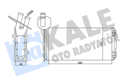 KALORİFER RADYATÖRÜ AL/MKNK VOLKSWAGEN TRANSPORTER T4 96-03 