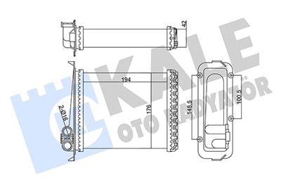 KALORİFER RADYATÖRÜ AL/MKNK VOLVO 850, C70 I, S70, V70 I 