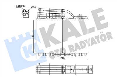 KALORİFER RADYATÖRÜ BMW 5 SERİSİ E34 88-97 