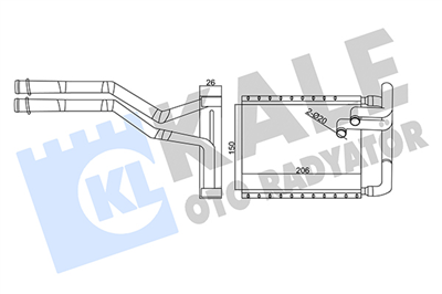 KALORİFER RADYATÖRÜ HYUNDAI I30, KIA CEED, PRO CEED 1.4, 1.6, 2.0 07=> 