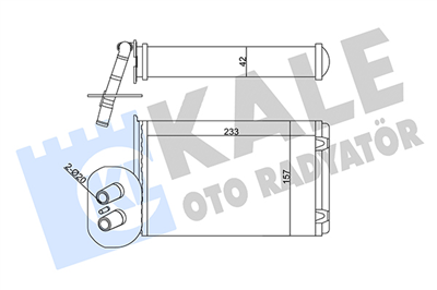 KALORİFER RADYATÖRÜ KLİMASIZ AL/MKNK VOLKSWAGEN TRANSPORTER T4 96-03 