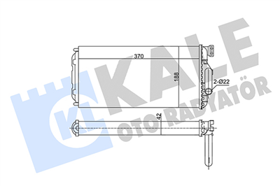 KALORİFER RADYATÖRÜ MERCEDES-BENZ ATEGO 98-04, AXOR 02-04 