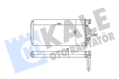 KALORİFER RADYATÖRÜ MERCEDES-BENZ ATEGO 98-04, AXOR 02-04 
