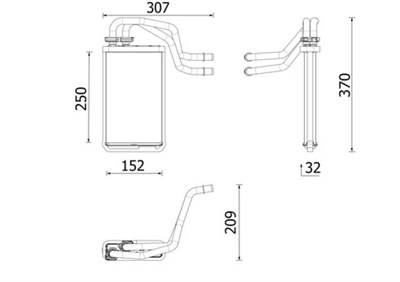 KALORIFER RADYATORU MERCEDES VITO W447 14>