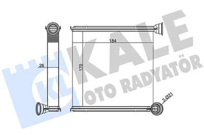 KALORİFER RADYATÖRÜ VOLKSWAGEN GOLF VII, PASSAT, SKODA OCTAVIA, SUPERB, AUDI A3, SEAT LEON 1.2, 1.4, 1.8 TFSI, 1.6, 2.0 TDI 12=> 