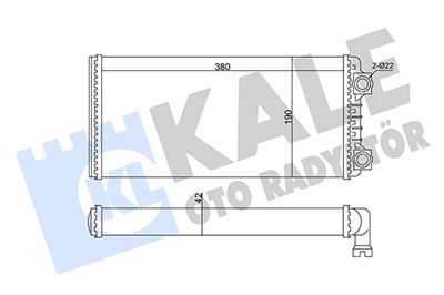 KALORİFER RADYATÖRÜ VOLVO FH 12 / FH 16 / FM 7 / FM 9 / FM 10 / FM 12 / NH 12 