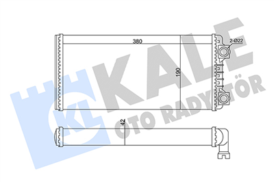 KALORİFER RADYATÖRÜ VOLVO FH 12 / FH 16 / FM 7 / FM 9 / FM 10 / FM 12 / NH 12 