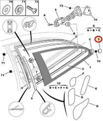 KELEBEK CAM BAGLANTI SOMUNU PARTNER II-BERLINGO II-PARTNER T