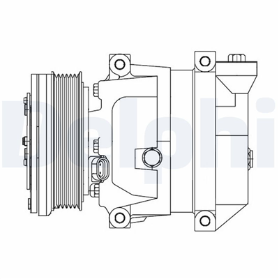 KLİMA KOMPRESÖRÜ CHEVROLET AVEO 1.2 / 1.4 03-08, DAEWOO KALOS 1.2 / 1.4 / 1.5 03 => 