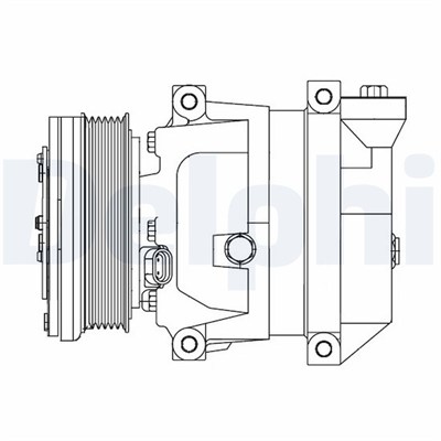 KLİMA KOMPRESÖRÜ CHEVROLET AVEO 1.2 / 1.4 03-08, DAEWOO KALOS 1.2 / 1.4 / 1.5 03 => 
