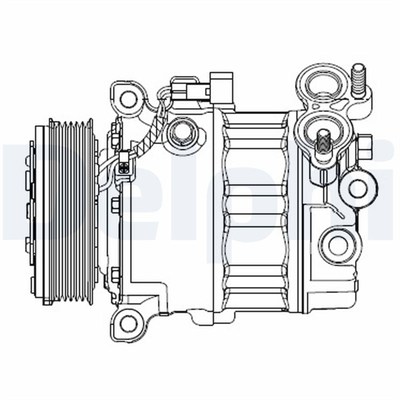 KLİMA KOMPRESÖRÜ FORD FOCUS III 1.6 TDCİ 10 =>, GALAXY 1.6 TDCİ 11-15, GRAND C-MAX 1.6 TDCİ 10 =>, S MAX 1.6 TDCİ 11-14, VOLVO S60 II D2 11-15, V40 D2 / D3 12 =>, V60 1.6 11-15 