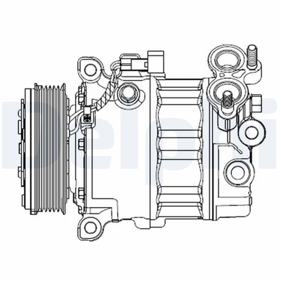 KLİMA KOMPRESÖRÜ FORD FOCUS III 1.6 TDCİ 10 =>, GALAXY 1.6 TDCİ 11-15, GRAND C-MAX 1.6 TDCİ 10 =>, S MAX 1.6 TDCİ 11-14, VOLVO S60 II D2 11-15, V40 D2 / D3 12 =>, V60 1.6 11-15 