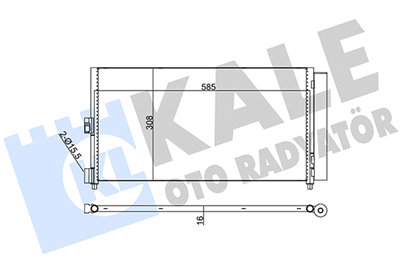 KLİMA RADYATÖRÜ FIAT DOBLO 01=> IDEA 04=> PUNTO 03=> LANCIA YPSILON (06-11) 1.3 JTD-1.9JTD 