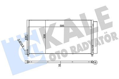KLİMA RADYATÖRÜ FIAT DOBLO 01=> IDEA 04=> PUNTO 03=> LANCIA YPSILON (06-11) 1.3 JTD-1.9JTD 