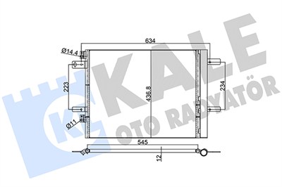 KLİMA RADYATÖRÜ ( KONDENSER ) AL/AL CITROEN C4 PICASSO II, SPACETOURER, JUMPY, OPEL GRANDLAND X, PEUGEOT 308 II, 308 SW, 3008 SUV, TRAVELLER, EXPERT, TOYOTA PROACE 