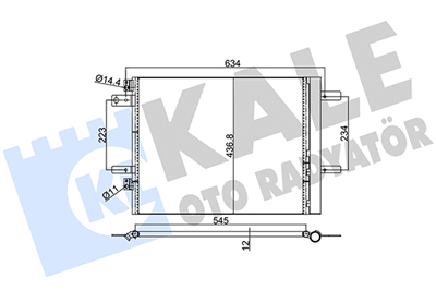 KLİMA RADYATÖRÜ ( KONDENSER ) AL/AL CITROEN C4 PICASSO II, SPACETOURER, JUMPY, OPEL GRANDLAND X, PEUGEOT 308 II, 308 SW, 3008 SUV, TRAVELLER, EXPERT, TOYOTA PROACE 