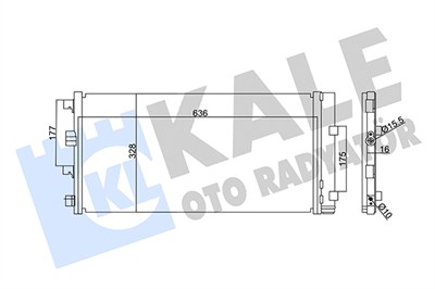 KLİMA RADYATÖRÜ ( KONDENSER ) AL/AL DACIA DUSTER 1.6 16V, 1.5 DCI 06-10=> 