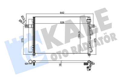 KLİMA RADYATÖRÜ ( KONDENSER ) AL/AL HYUNDAI GETZ1.5 CRDI 03-09